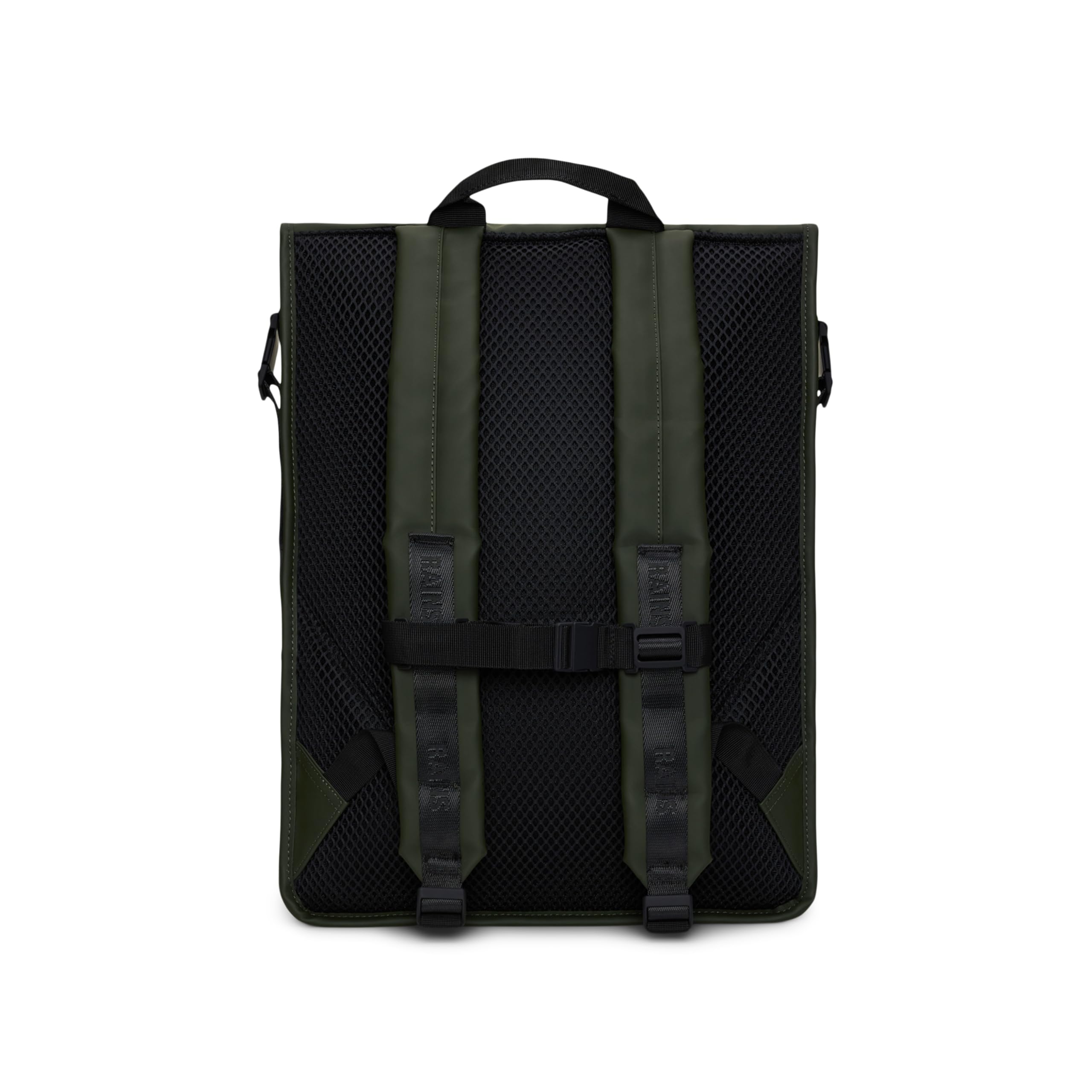 RAINS Trail Rolltop Waterproof Backpack for Men & Women - Lightweight Hiking Daypack, Commuter Laptop Backpack (Olive Green) - Perfect for Outdoor Adventures, Travel & Daily Use