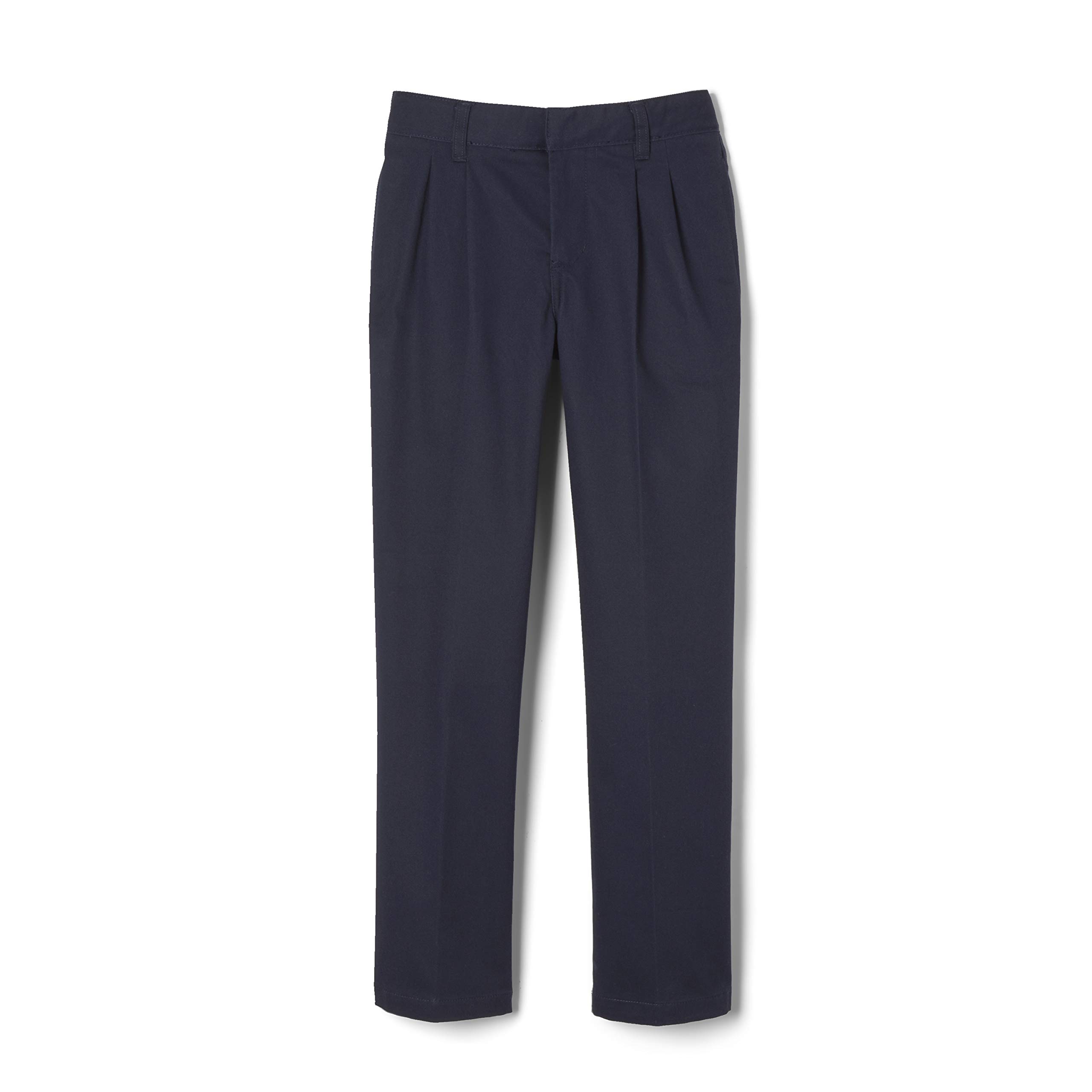 French Toast Boys' Adjustable Waist Relaxed Fit Pleated Pants for School Uniforms & Dressy Occasions - Standard & Husky Sizes Available