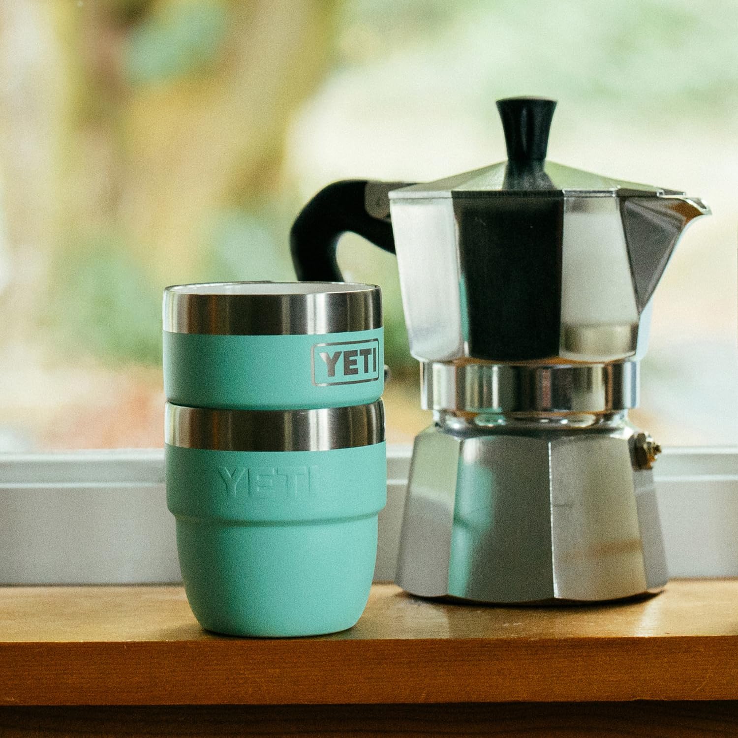 YETI Rambler 4 oz Stackable Stainless Steel Vacuum Insulated Espresso Coffee Cups - 2 Pack | Perfect for Camping, Office & Travel | Keeps Drinks Hot or Cold