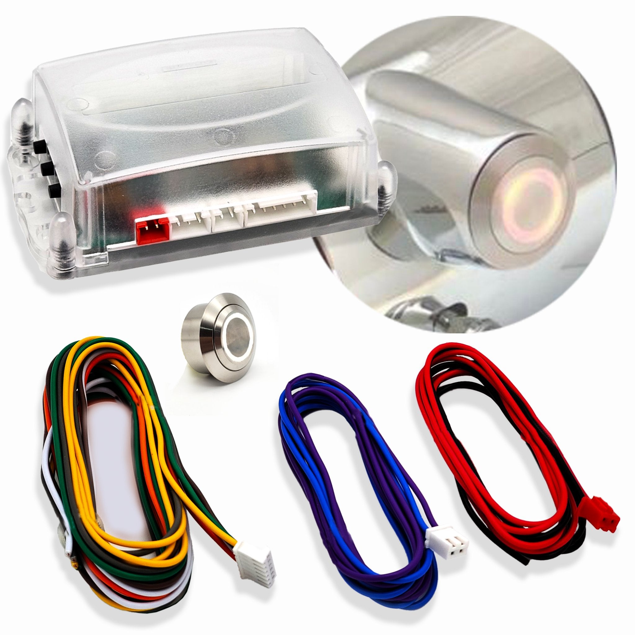 1903-1904 Buick Model B 12V Conversion Kit - GM Key Ignition to Push Button Start Direct Fit Column Insert | Classic Car Restoration & Hot Rod Upgrade Accessories