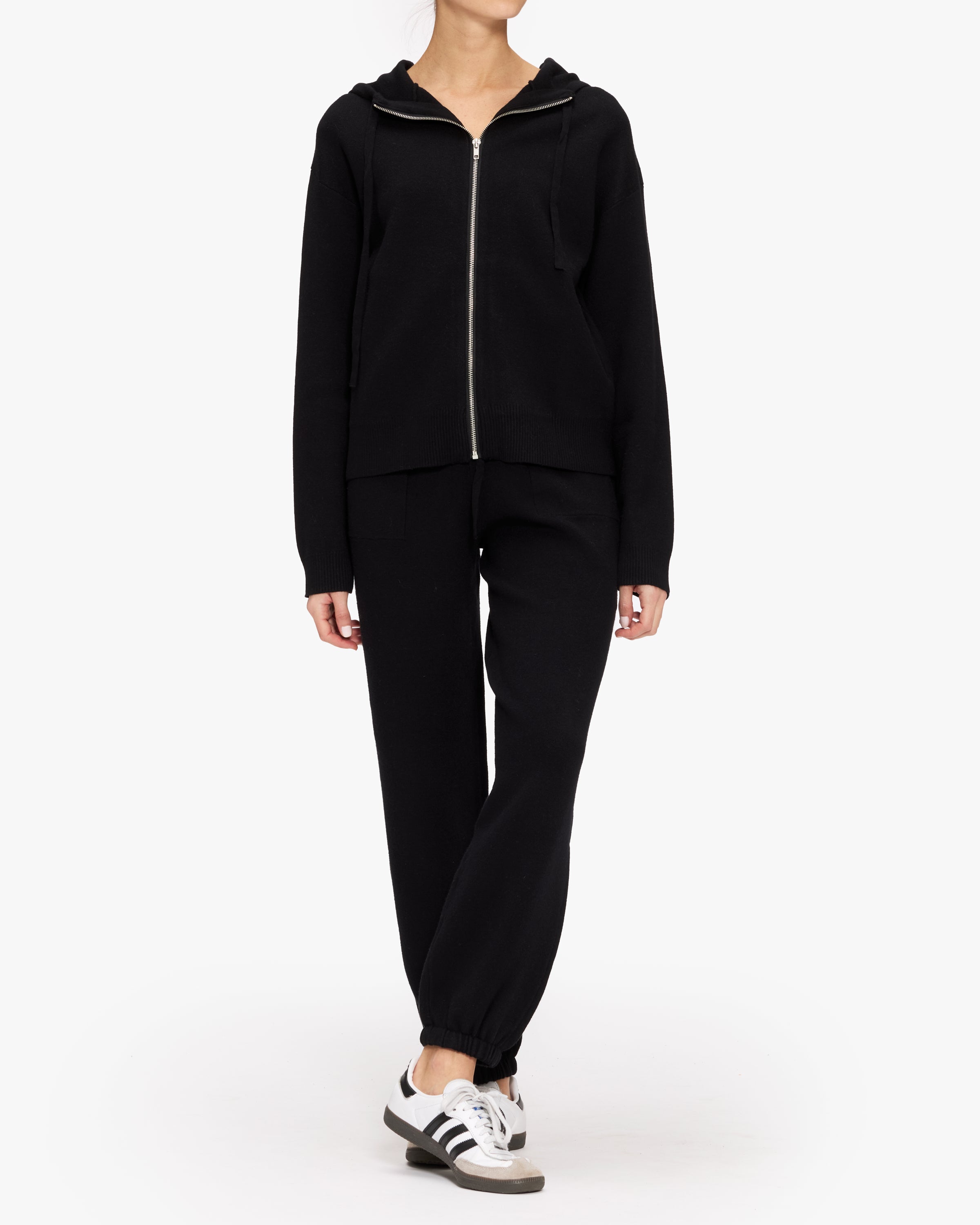 Monrow Supersoft Sweater Knit Zip Up Hoodie for Women - Cozy Fleece-Lined Pullover with Front Pockets | Perfect for Casual Outfits, Lounge Wear & Winter Layering