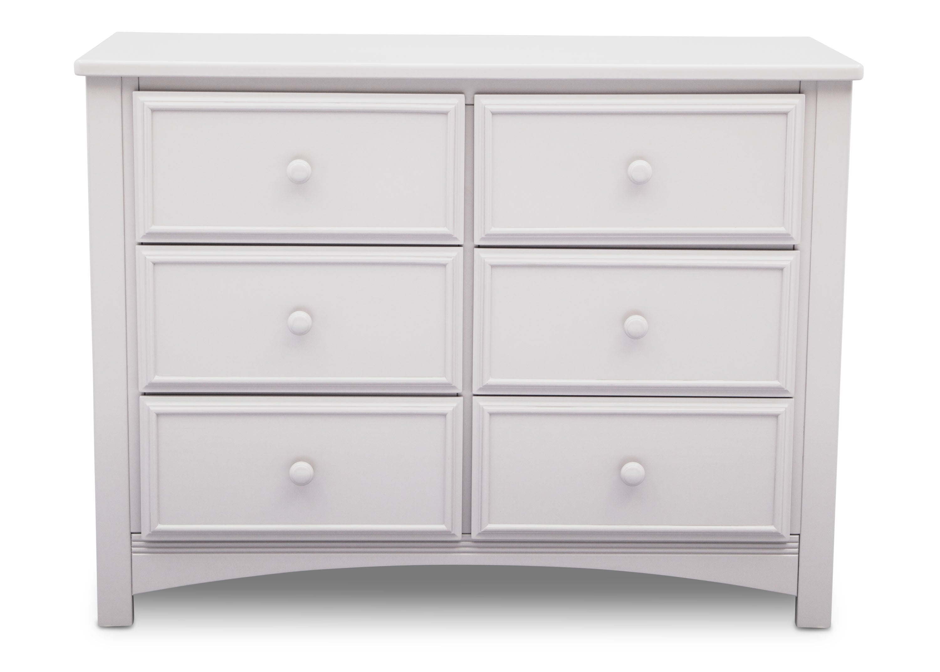 Summit 6-Drawer Dresser with Interlocking Drawers - Sturdy Wooden Chest of Drawers for Bedroom Storage & Organization