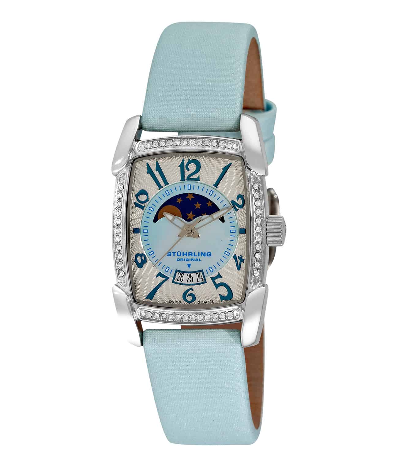 Ivory Dial / Silver Case / Leather Strap Tang Buckle