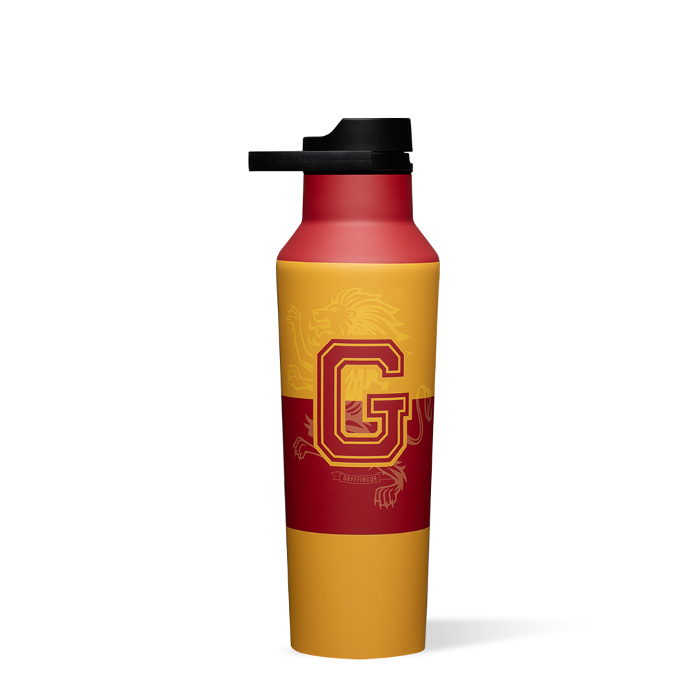 Harry Potter Stainless Steel Water Bottle - 20oz Insulated Sports Canteen for Hiking, Gym & School - Official Hogwarts House Themed Drinkware