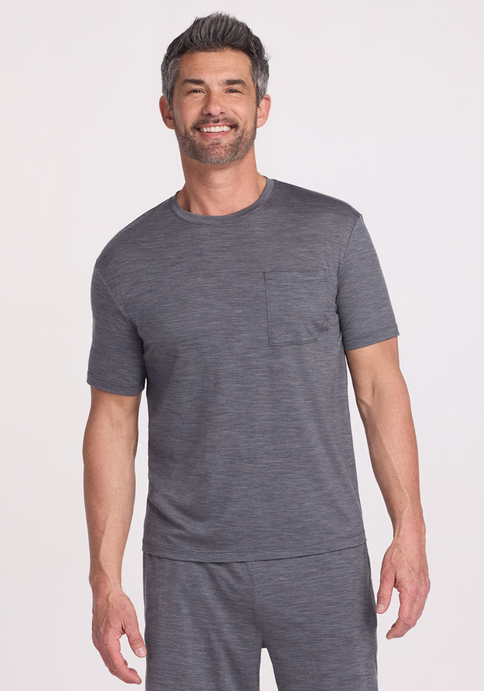 Finn Top - Soft & Comfortable Graphite Heather Women's T-Shirt for Casual Wear & Everyday Outfits