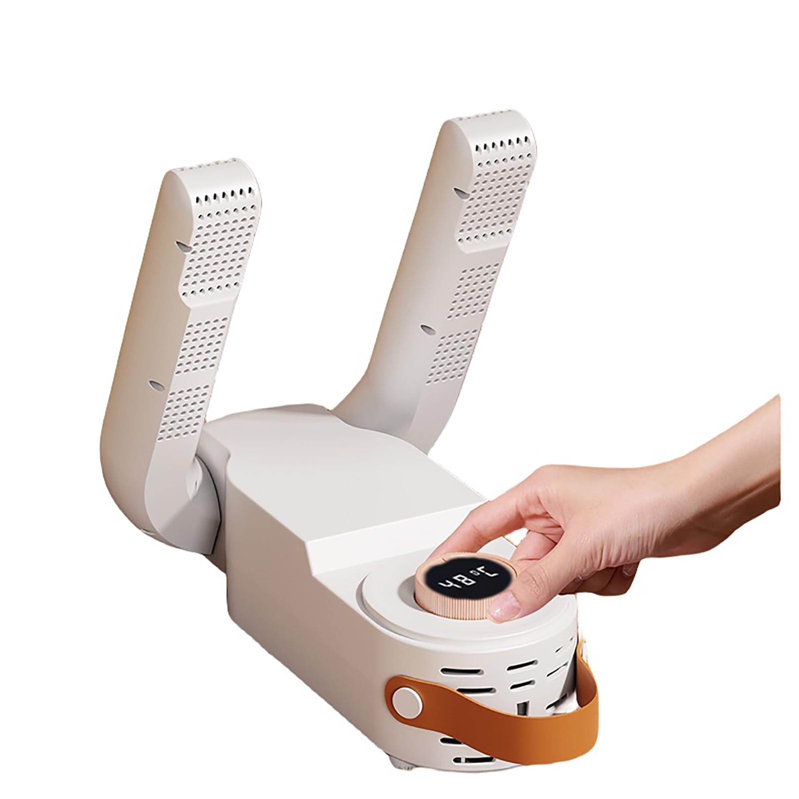 Portable Shoe Dryer & Boot Warmer with Adjustable Rack, Folding Design & Timer - Fast Drying for Shoes, Boots, Gloves, Socks, Hats - Perfect for Skiing, Hiking, Camping & Winter Sports