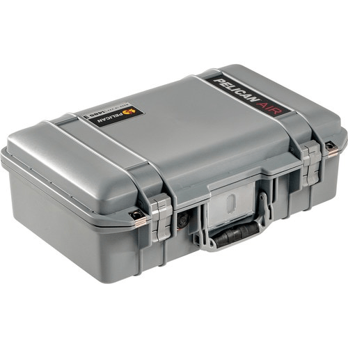 Pelican 1485Air Compact Waterproof Hard Case with Pick N Pluck Foam - Silver | Shockproof & Dustproof Protective Case for Cameras, Drones, Electronics | Perfect for Travel, Outdoor Adventures & Equipment Storage