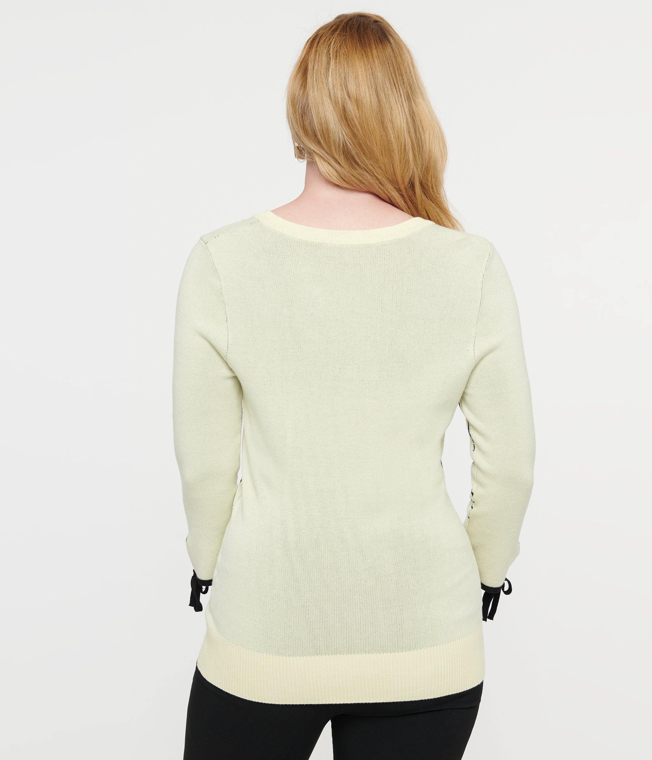 Vintage Cream & Black Spiderweb Keyhole Sweater - Gothic Halloween Pullover for Women, Perfect for Costume Parties & Fall Fashion