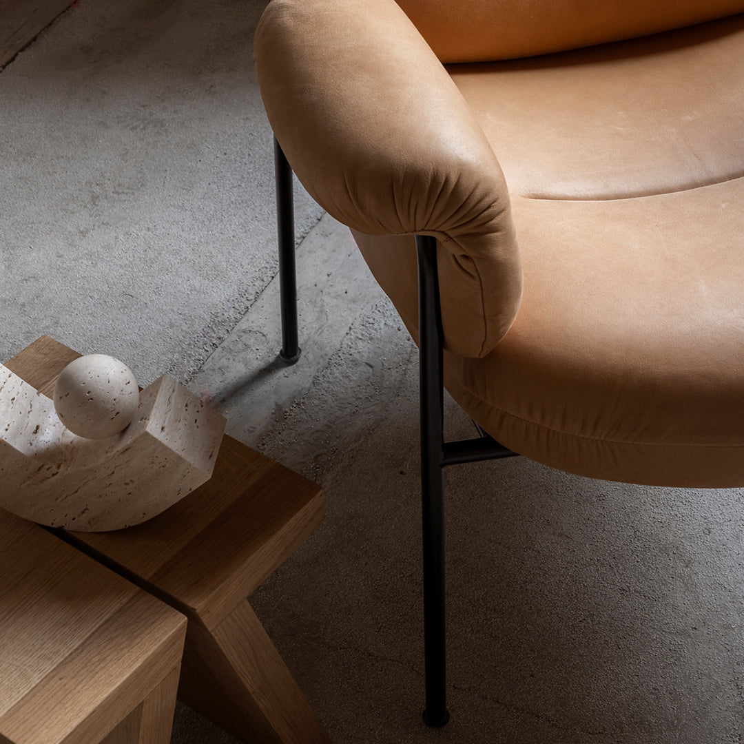 Andreas Engesvik Bollo Armchair by Fogia - Modern Scandinavian Lounge Chair for Living Room, Bedroom, or Office - Comfortable & Stylish Seating Solution