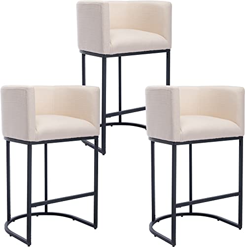 Cream Linen & Black Legs - 3 Pack