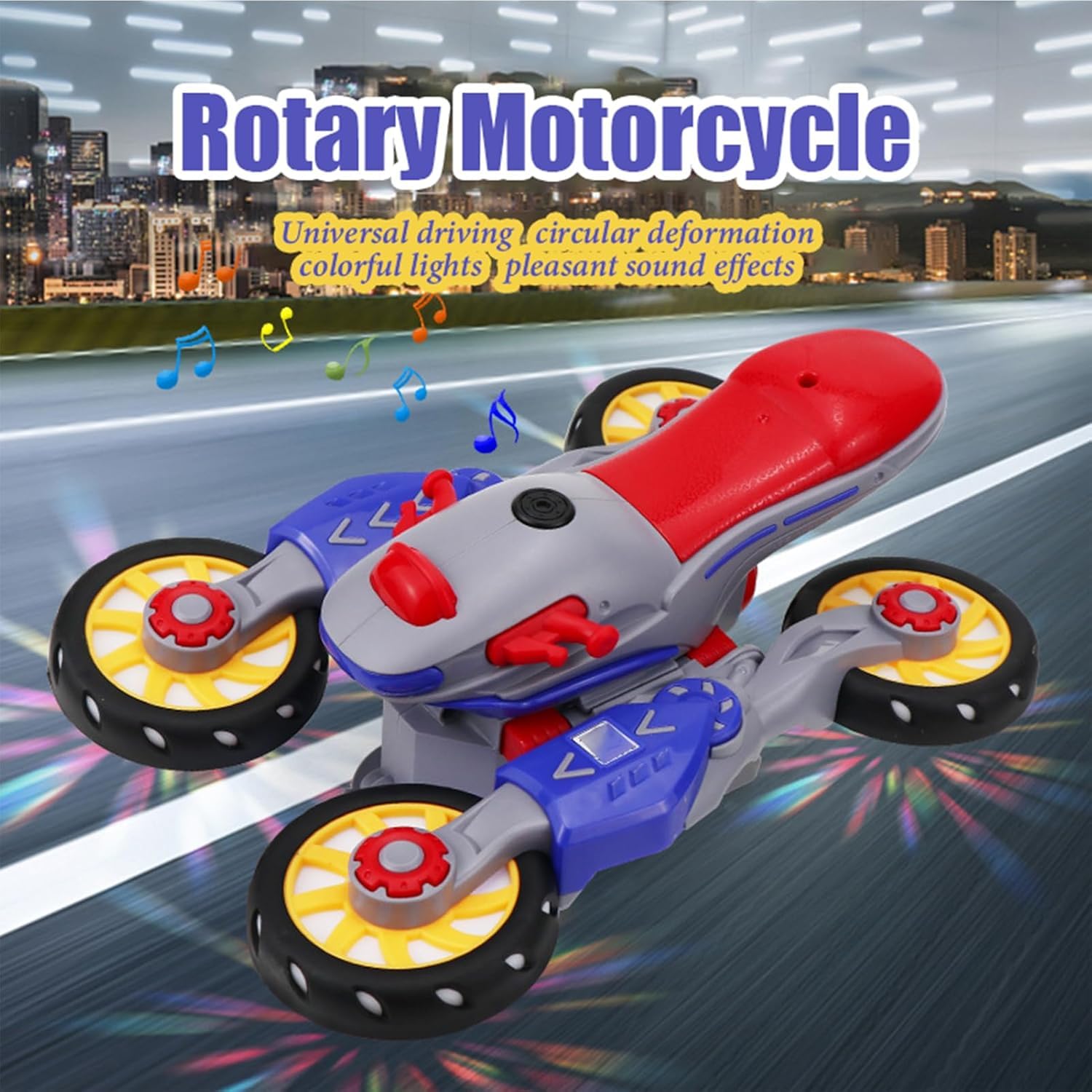 2025 Electric Deformation Motorcycle Toy - 360° Rotation Stunt Bike for Kids | Playtime & Outdoor Fun
