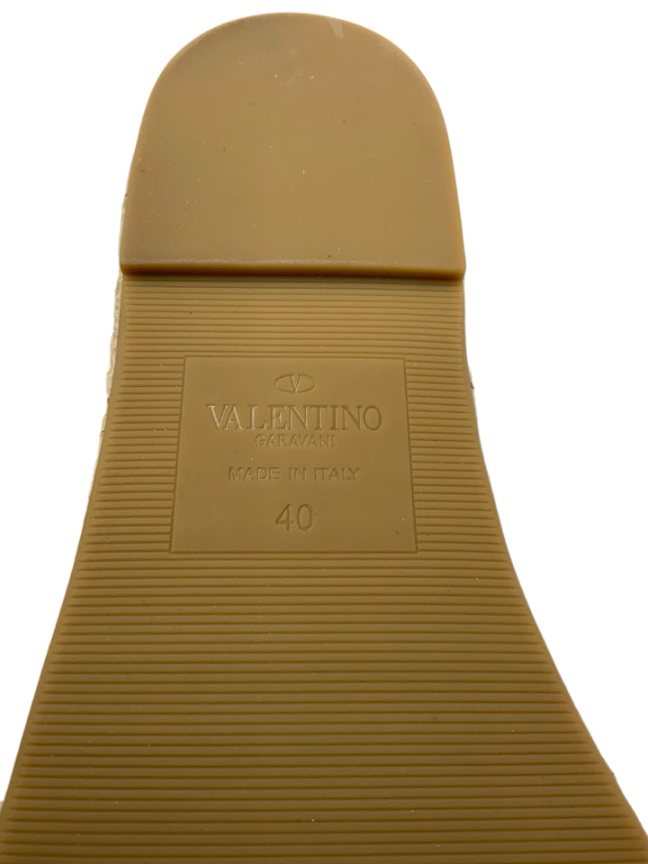 Valentino Atelier 03 Rose Edition Women's Wedge Sandals Size 40 (US 10) - Perfect for Summer Weddings & Beach Vacations