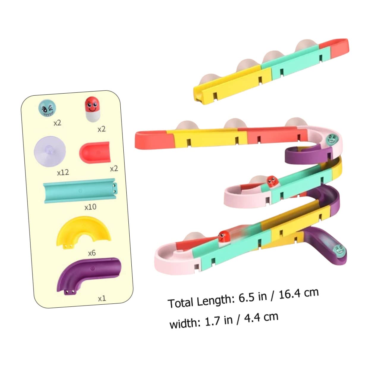 FAVOMOTO 2 Sets Kids Bath Toys with Race Track - Fun Water Play Toys for Toddlers & Babies | Bathtub, Pool & Outdoor Water Activity Toys