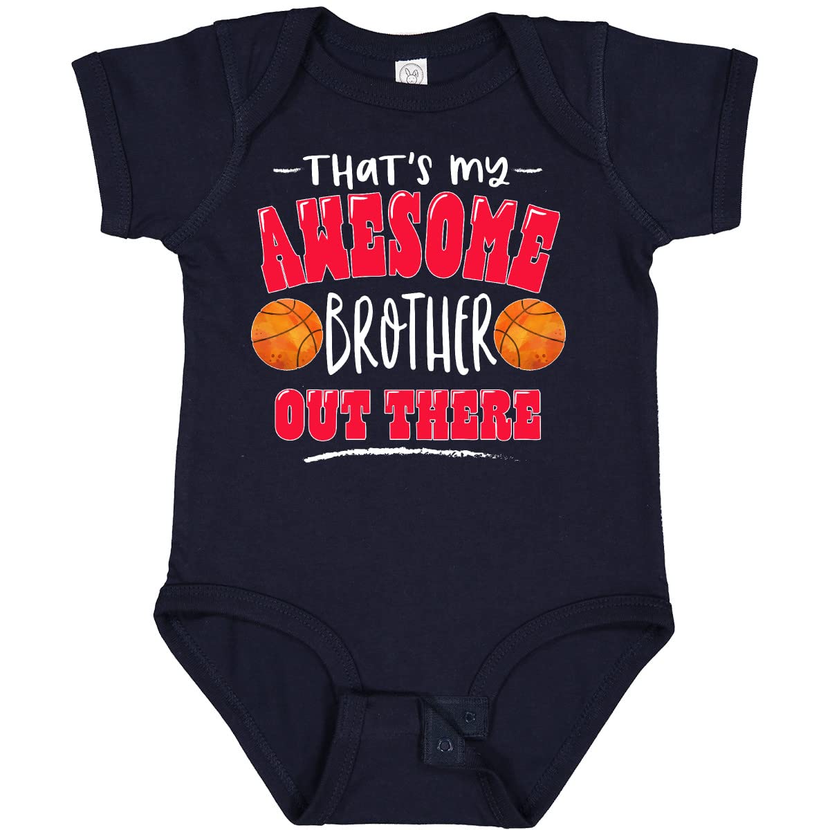 Inktastic Awesome Brother Basketball Baby Bodysuit - Perfect for Sports Fans