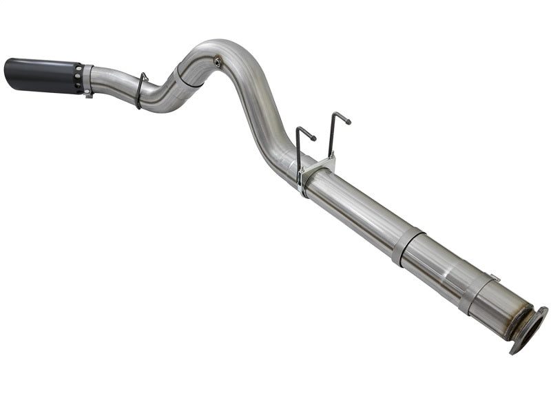 aFe Large Bore HD 5-inch DPF Back 409 Stainless Steel Exhaust System with Black Tip for 2017 Ford F-250/F-350/F-450 Super Duty 6.7L Power Stroke V8 Diesel Trucks - Improved Performance & Sound for Towing, Off-Road & Daily Driving