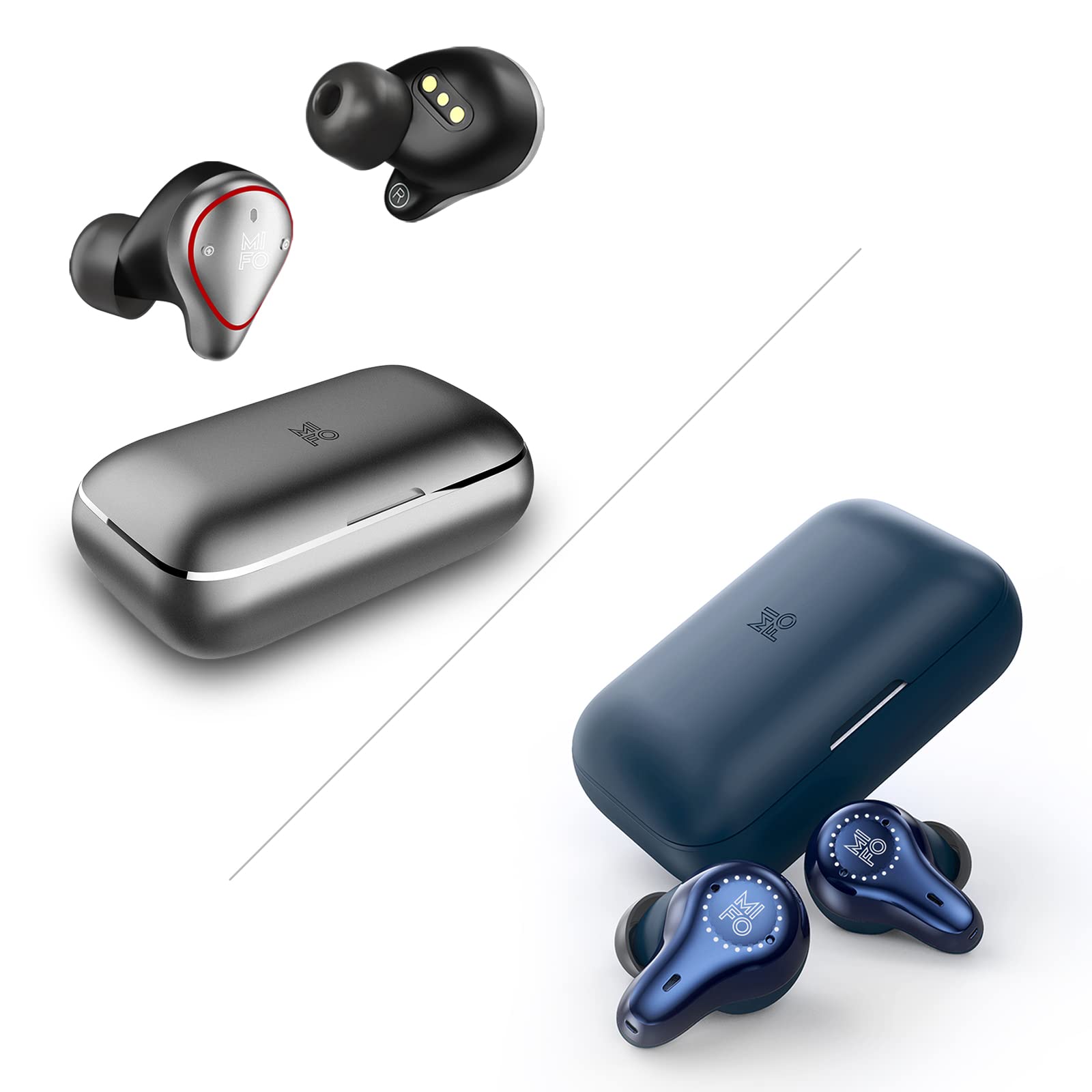 Upgraded Mifo O5 Plus & O7 True Wireless Earbuds - Bluetooth 5.0, Hi-Fi Stereo, IPX7 Waterproof, Wireless Earbuds for iPhone, Android - Perfect for Gym, Running, Travel & Daily Use