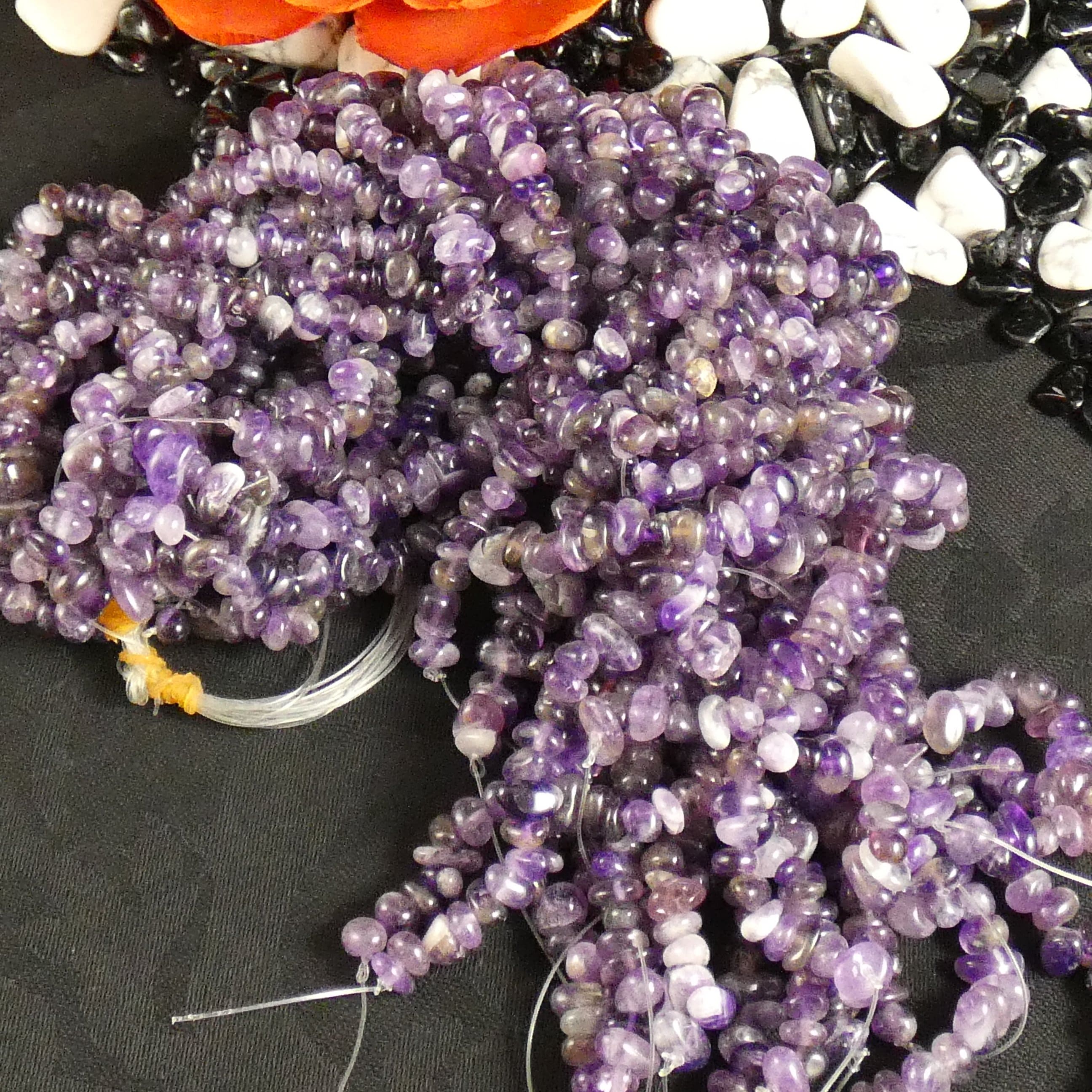 Natural Amethyst Tumbled Chip Beads for Jewelry Making - DIY Bracelet, Necklace & Craft Supplies - Perfect for Healing Crystal Jewelry & Spiritual Gifts