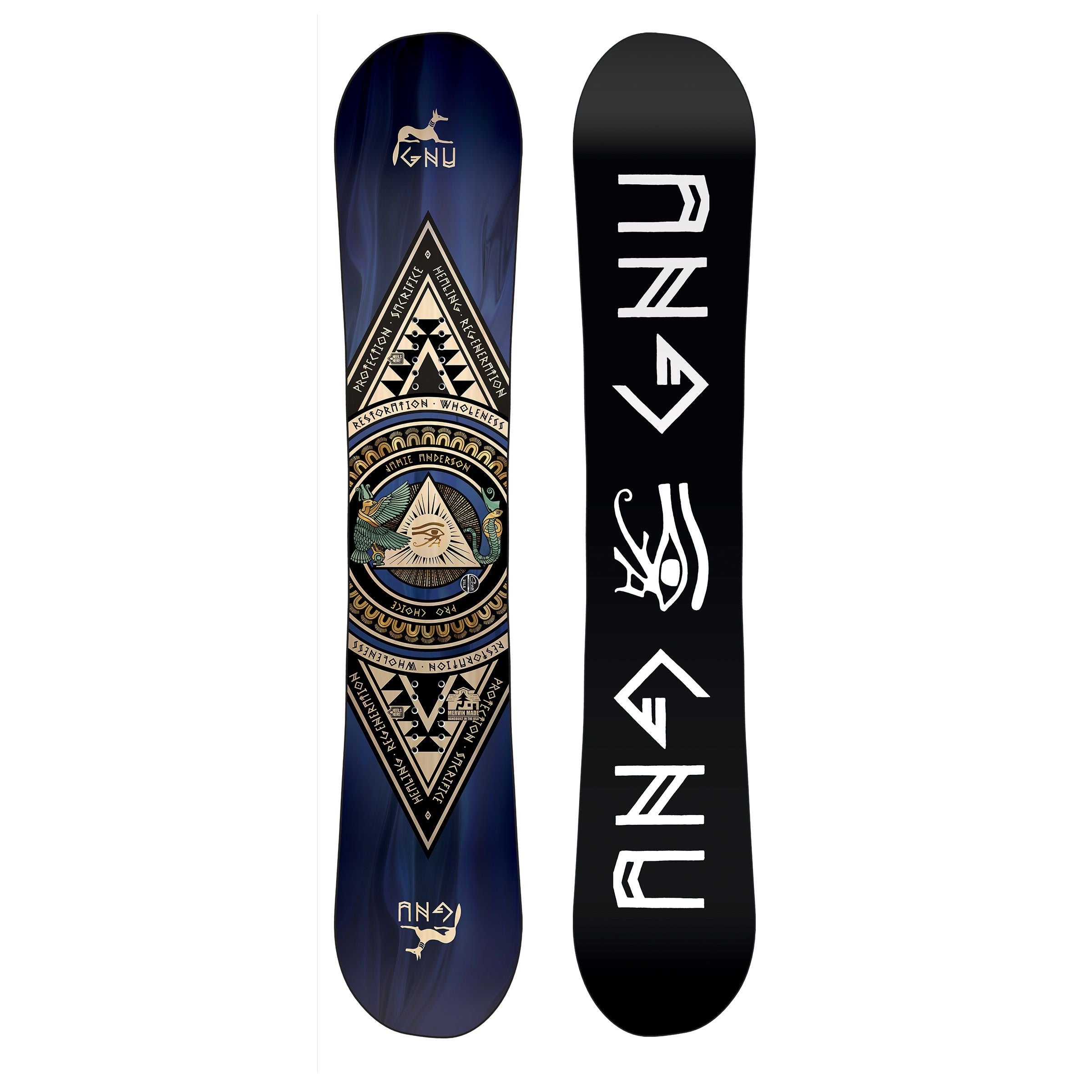 GNU 2023 PRO CHOICE Snowboard - All-Mountain Freestyle Snowboard for Men & Women | Perfect for Powder, Park & Backcountry Riding
