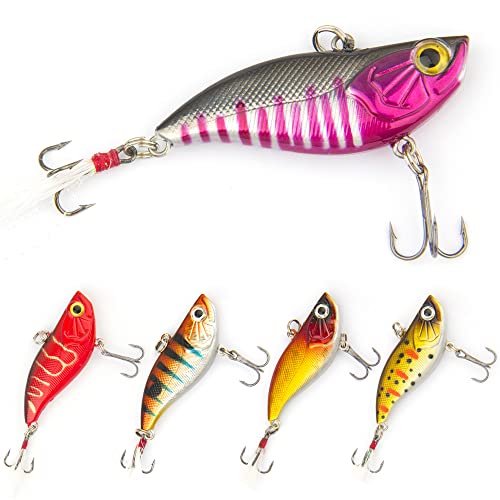 ABS VIB Feathers-5PCS with Tackle Boxes
