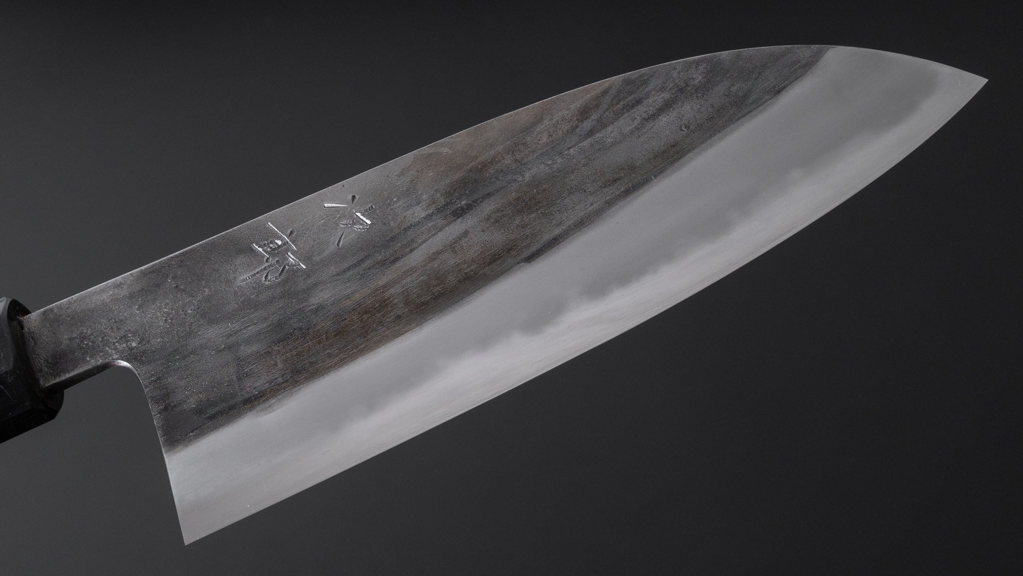 Jiro Tsuchime Wa Santoku 165mm Japanese Chef Knife with Taihei Tagayasan Handle (#316) - Perfect for Sushi, Vegetables & Meat Cutting