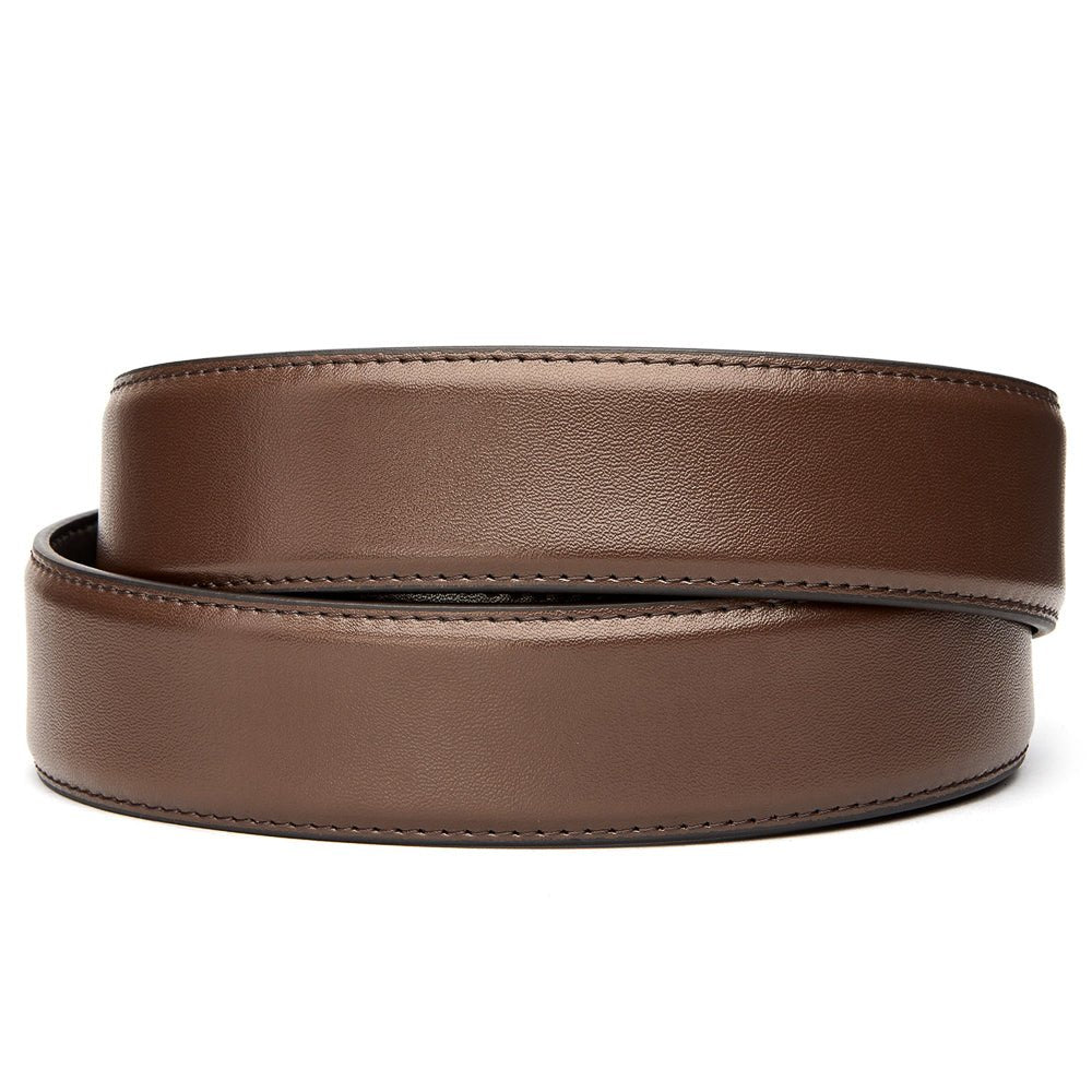 1.5 Inch Genuine Leather Gun Belt Strap - Durable & Adjustable for Concealed Carry, Hunting & Outdoor Activities