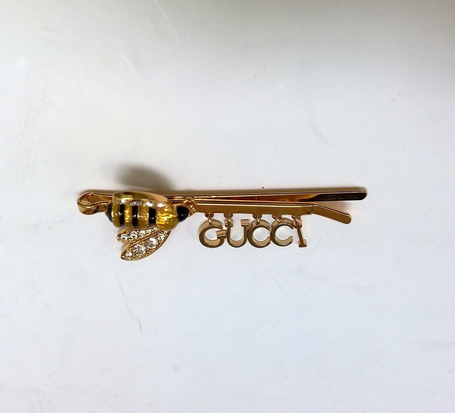 Gucci Bee Enamel Rhinestone Hair Clip - Luxury Hair Accessory for Women, Fashion Hairpin for Parties, Weddings & Special Occasions