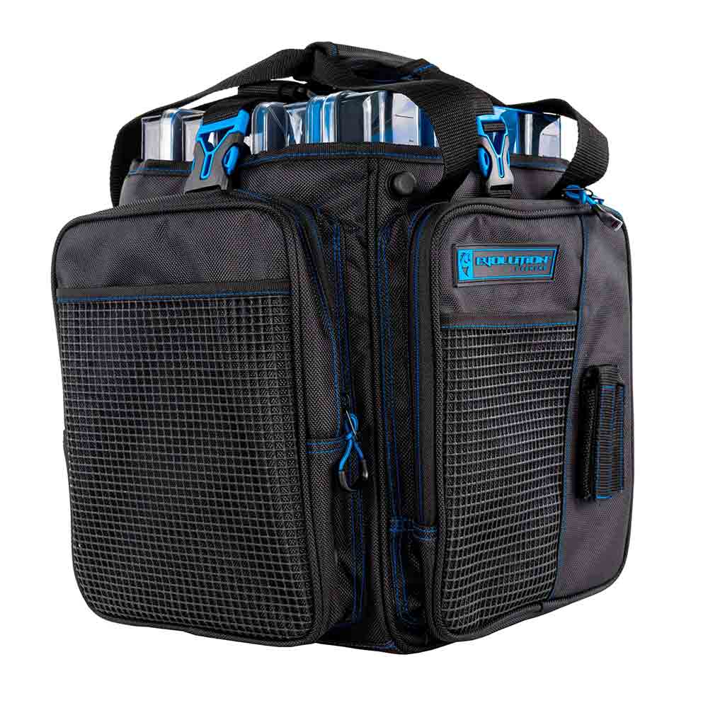Evolution Outdoor 3700 Vertical Drift Series Topless Tackle Bag - Waterproof Fishing Gear Storage for Bass, Trout & Saltwater - Perfect for Boat, Kayak & Shore Fishing Adventures