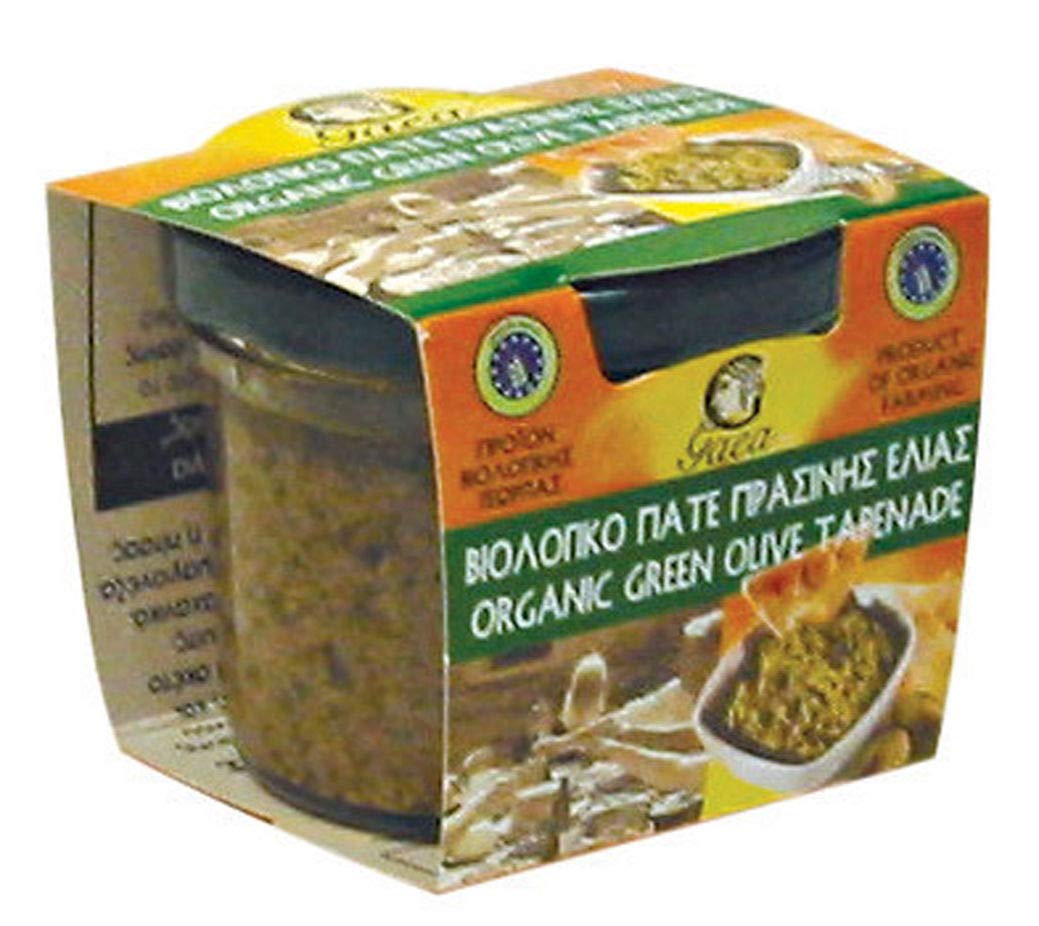 Organic Green Olive Tapenade - 100% Natural Greek Spread | Perfect for Appetizers, Sandwiches & Mediterranean Dishes