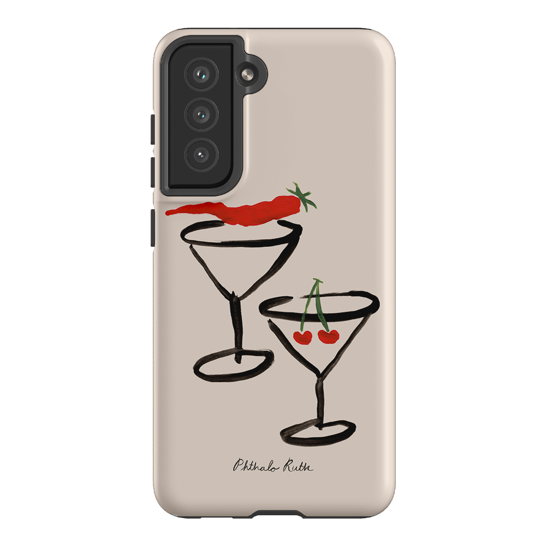 Premium Chili Cherry Pattern Shockproof Phone Case for iPhone & Samsung - Trendy Protective Cover for Everyday Use & Outdoor Adventures
