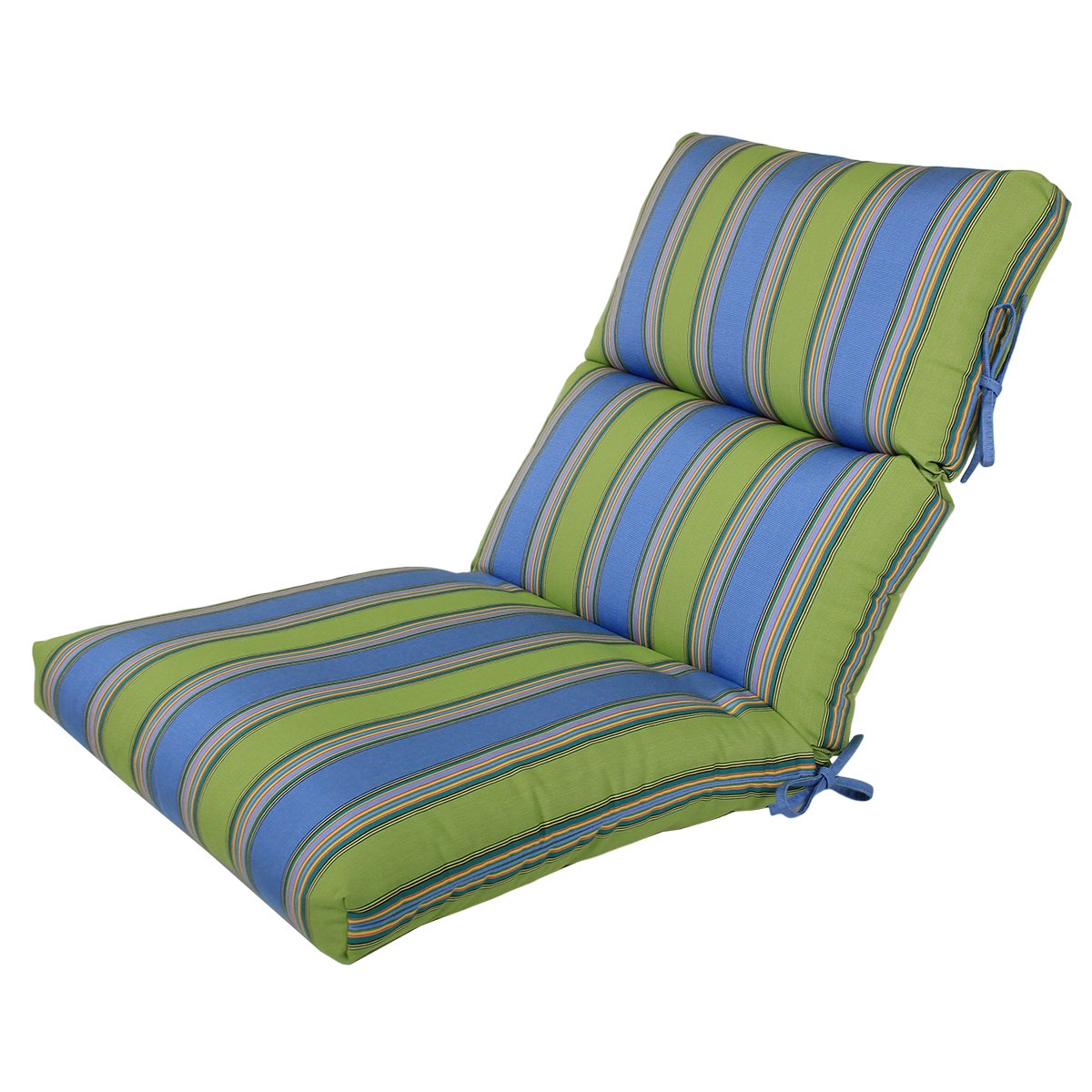 Sunbrella Outdoor Chair Cushions Set of 4 - 22x44 Inches Waterproof Patio Cushions with Hinge at 24