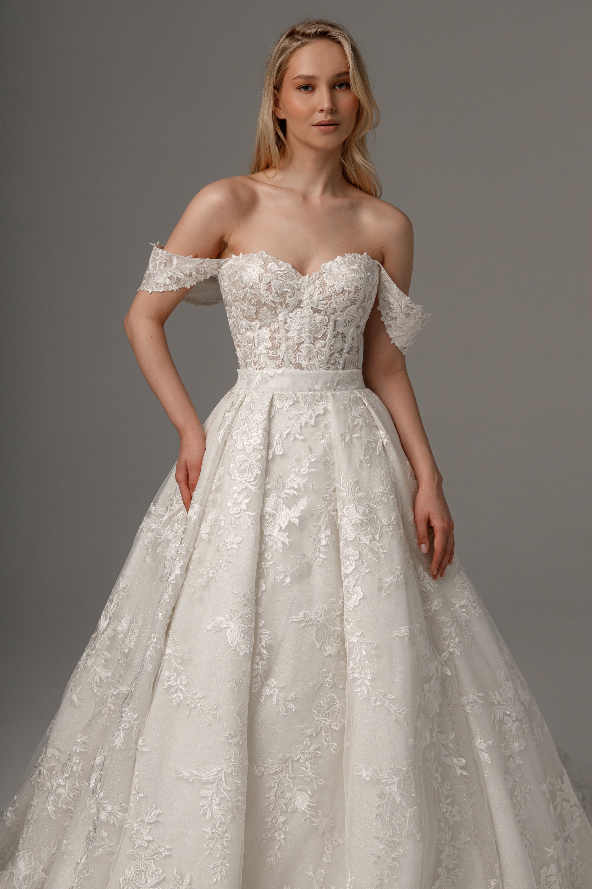2 in 1 Wedding Dress Mitsis With Detachable Airis Skirt - Convertible Bridal Gown for Ceremony & Reception - Perfect for Beach, Church, and Outdoor Weddings