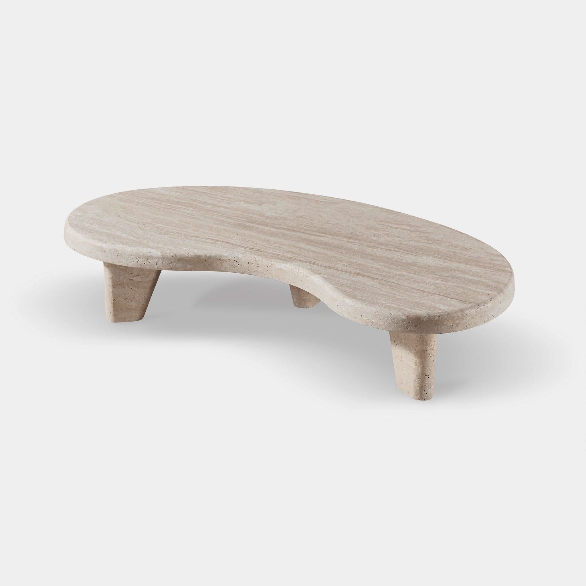Premium Lucca Organic Coffee Table - Modern Solid Wood Living Room Furniture for Home & Office Decor | Perfect for Relaxing, Entertaining & Stylish Spaces