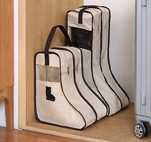 WITERY Waterproof Shoe Storage Bags - Portable Travel Shoe Organizer with Dust Cover for Boots & Shoes | Under Bed & Wardrobe Closet Organization for Home & Travel