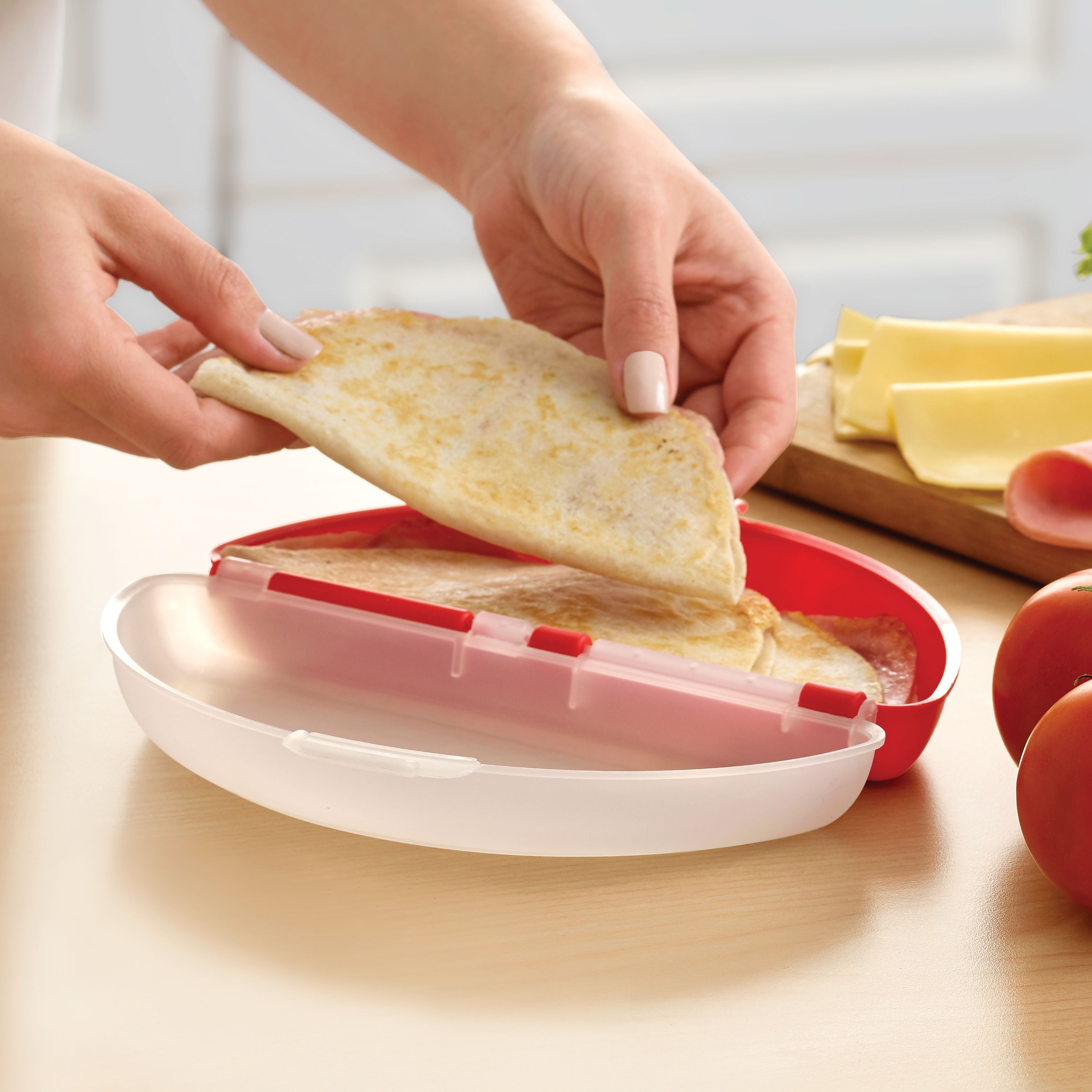 Portable Quesadilla Maker - Quick & Easy Mexican Snacks for On-the-Go, Picnics, Office Lunch & Road Trips