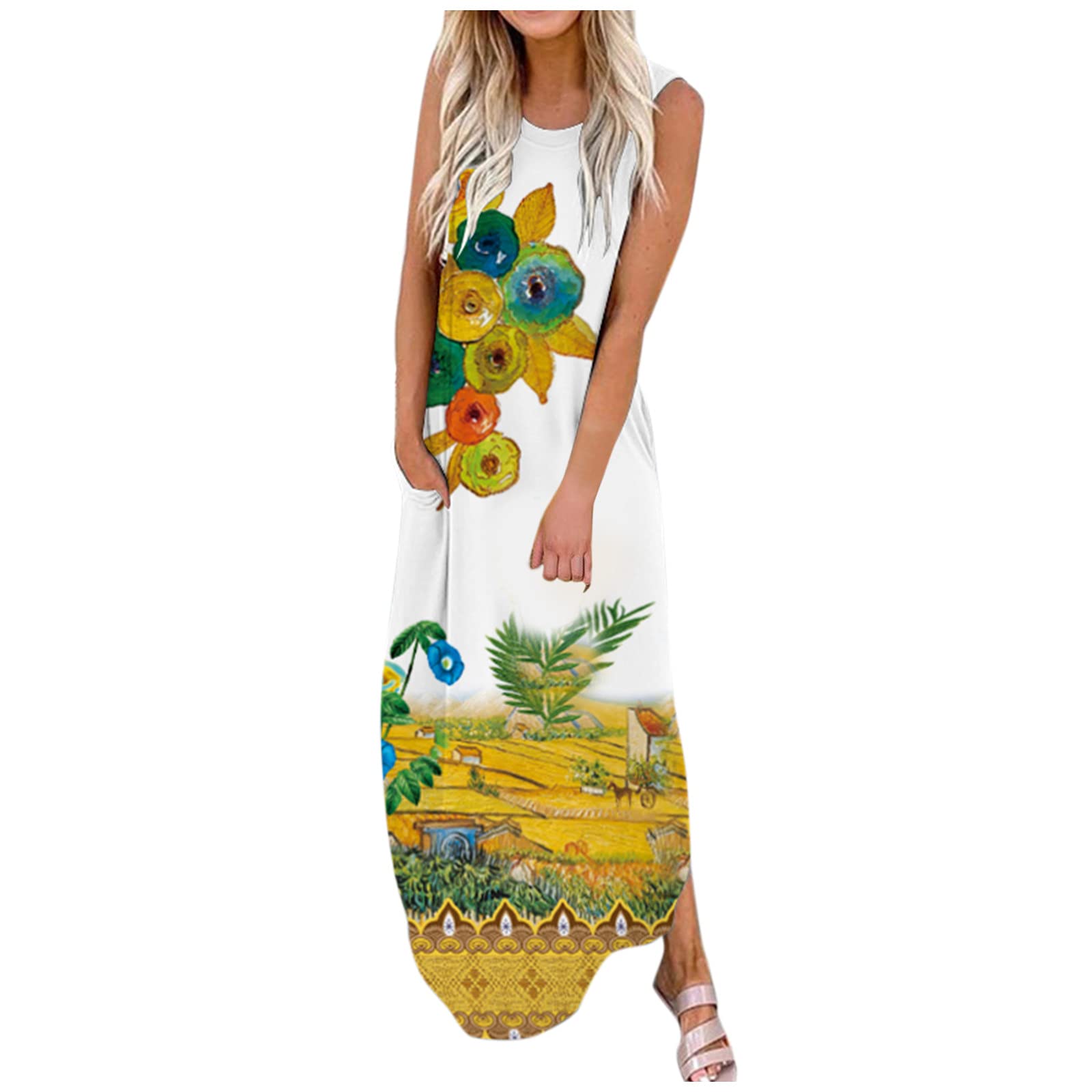 Smooto Backless Party Midi Dress - Maternity Photoshoot Maxi Dress for Women | Sexy Skater & Clubbing Dress (Yellow, Size S) | Perfect for Weddings, Beach Vacations & Night Out