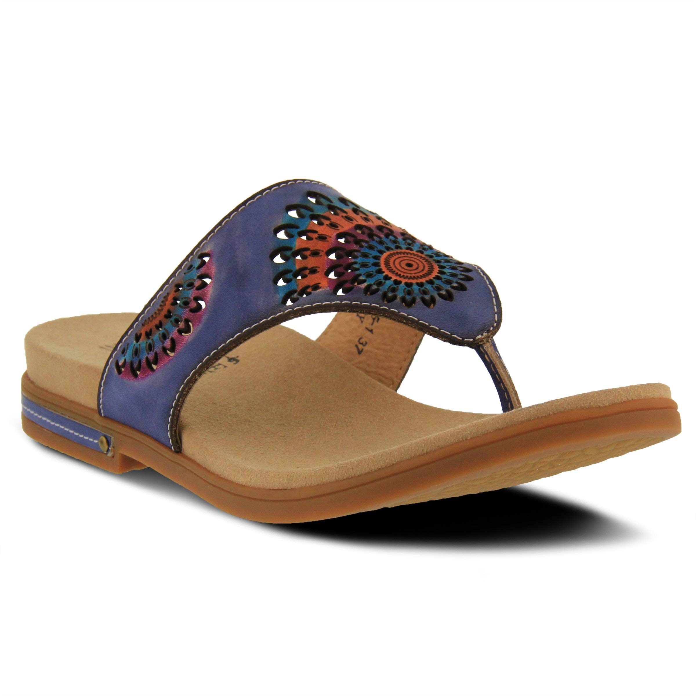 Spring Step L'Artiste Women's Mayura Comfortable Leather Sandals with Arch Support - Perfect for Summer, Beach, and Casual Outings