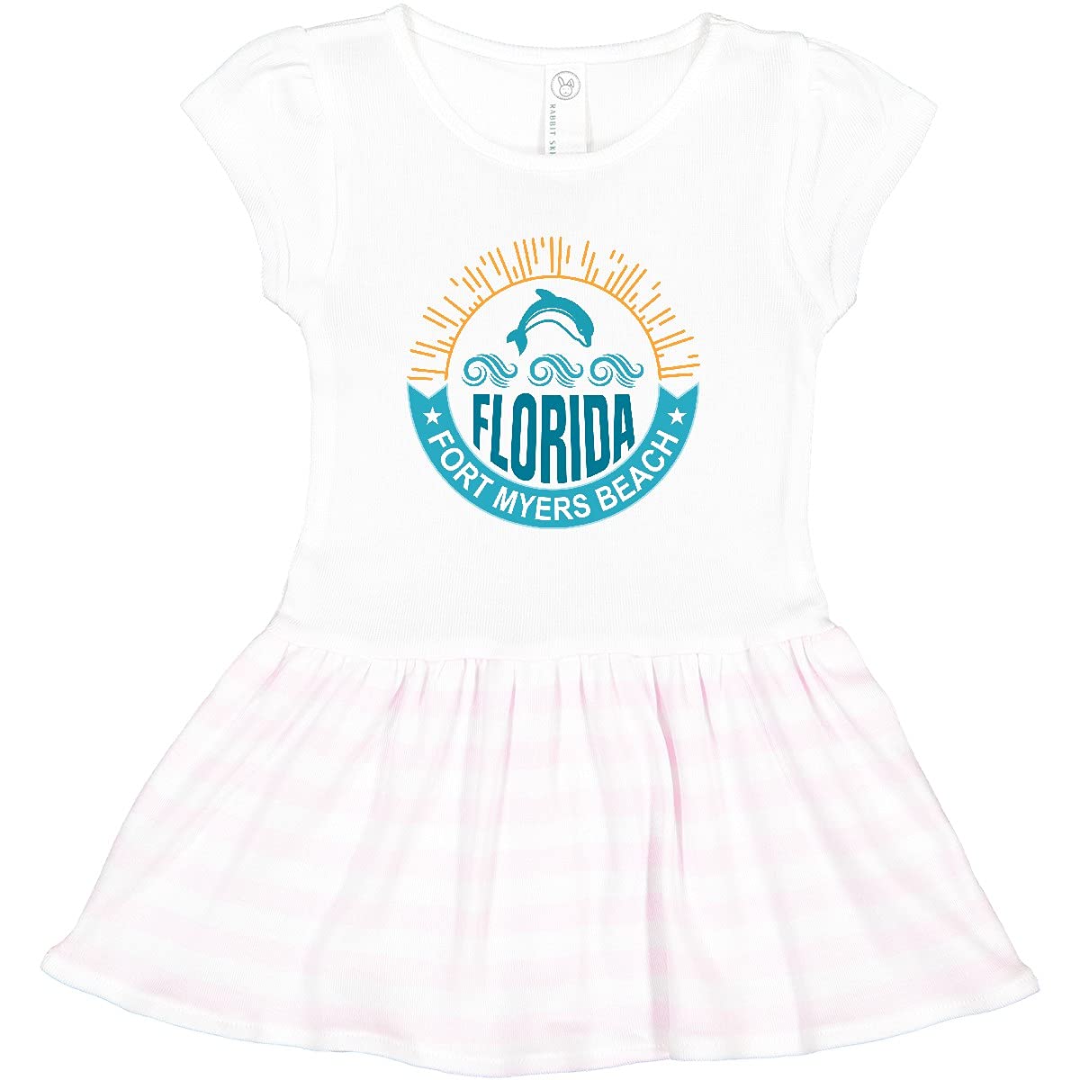 Inktastic Fort Myers Beach Florida Vacation Toddler Dress - Cute & Comfortable Outfit for Girls, Beach Travel, Family Trips & Summer Adventures