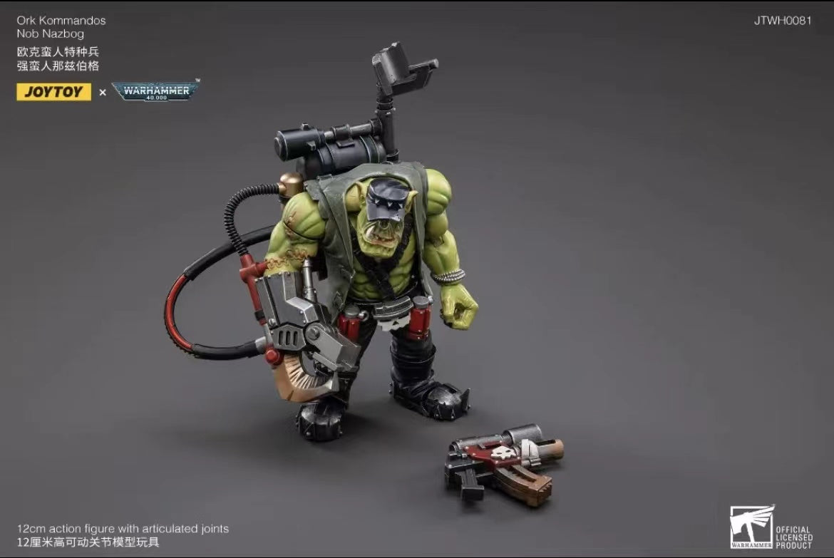 JOYTOY 1/18 Scale Warhammer 40K Ork Kommandos Action Figure - Highly Detailed Collectible Model for Tabletop Gaming & Display