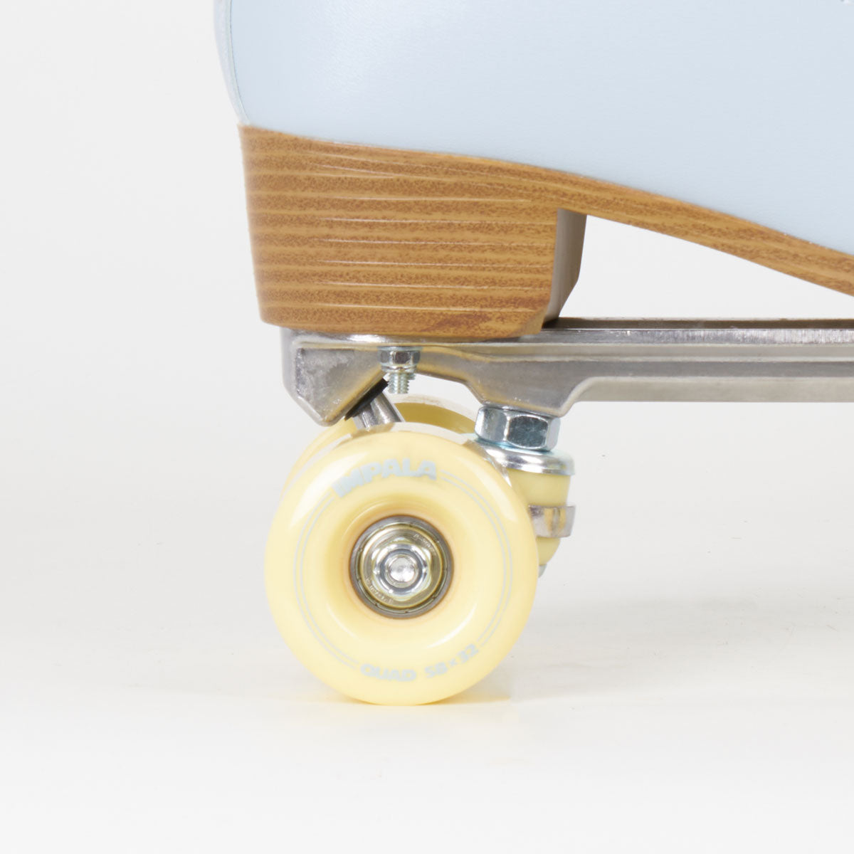 Impala Roller Skates for Women & Men - Sky Blue & Yellow Retro Quad Skates for Outdoor & Indoor Skating - Perfect for Rinks, Parks & Street Skating