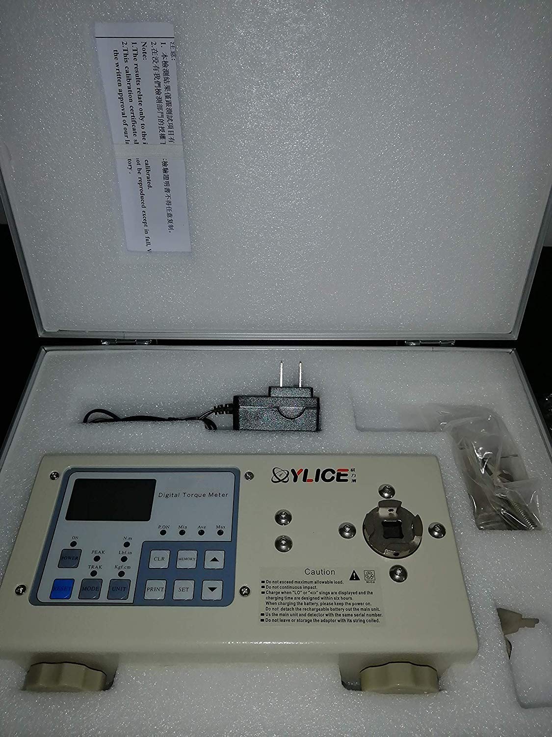 Digital Torque Meter Tester HP-100 - Precision Torque Wrench (1.5-100 Kgf.Cm / 1.5-90 Lbf.in / 0.15-10 Nm) with USB Software - Ideal for Electric Screwdrivers, Automotive Repair & Industrial Assembly