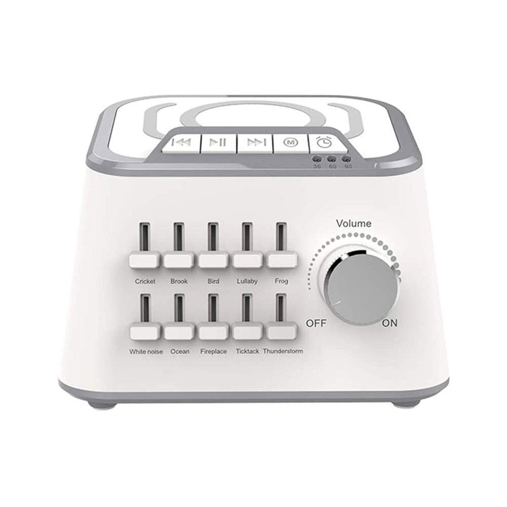 CHENGGUAN White Noise Machine - Portable Sleep Sound Therapy with 10 Soothing Sounds & Timer - Compact Sound Machine for Home, Office, Travel, Adults & Seniors - Perfect for Relaxation, Meditation & Baby Sleep