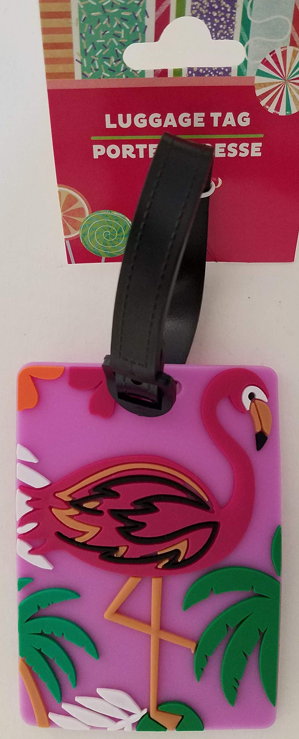 Durable Silicone Luggage Tags 5.8”x3.4” - Cute Designs (Cactus, Llama, Unicorn, Pineapple, Flamingo) for Travel Bags & Suitcases - Perfect for Airports, Vacations & Business Trips