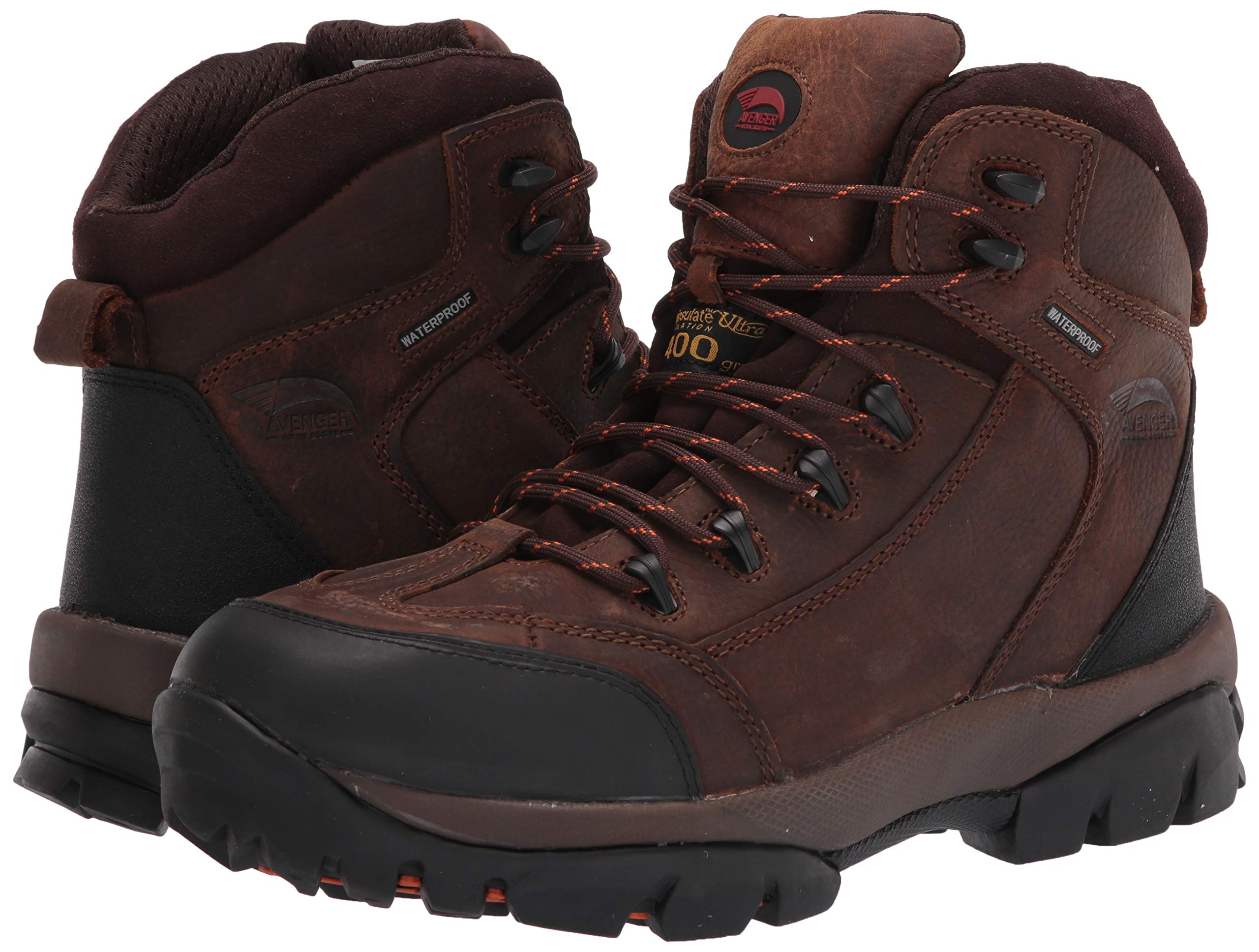 Avenger Enduro A7264 Men's Composite Toe EH Waterproof Work Boots - Heavy Duty Safety Shoes for Construction, Warehouse & Outdoor Work