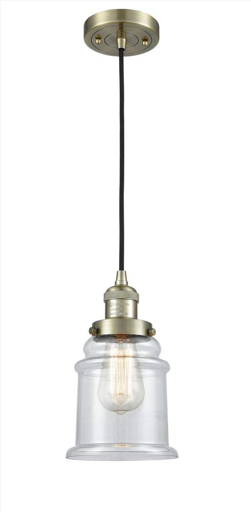 Innovations INNO201C-AB-G181-LED Mini Pendant Light Fixture - Antique Brass Finish - Modern LED Lighting for Kitchen Island, Dining Room & Bar Counter