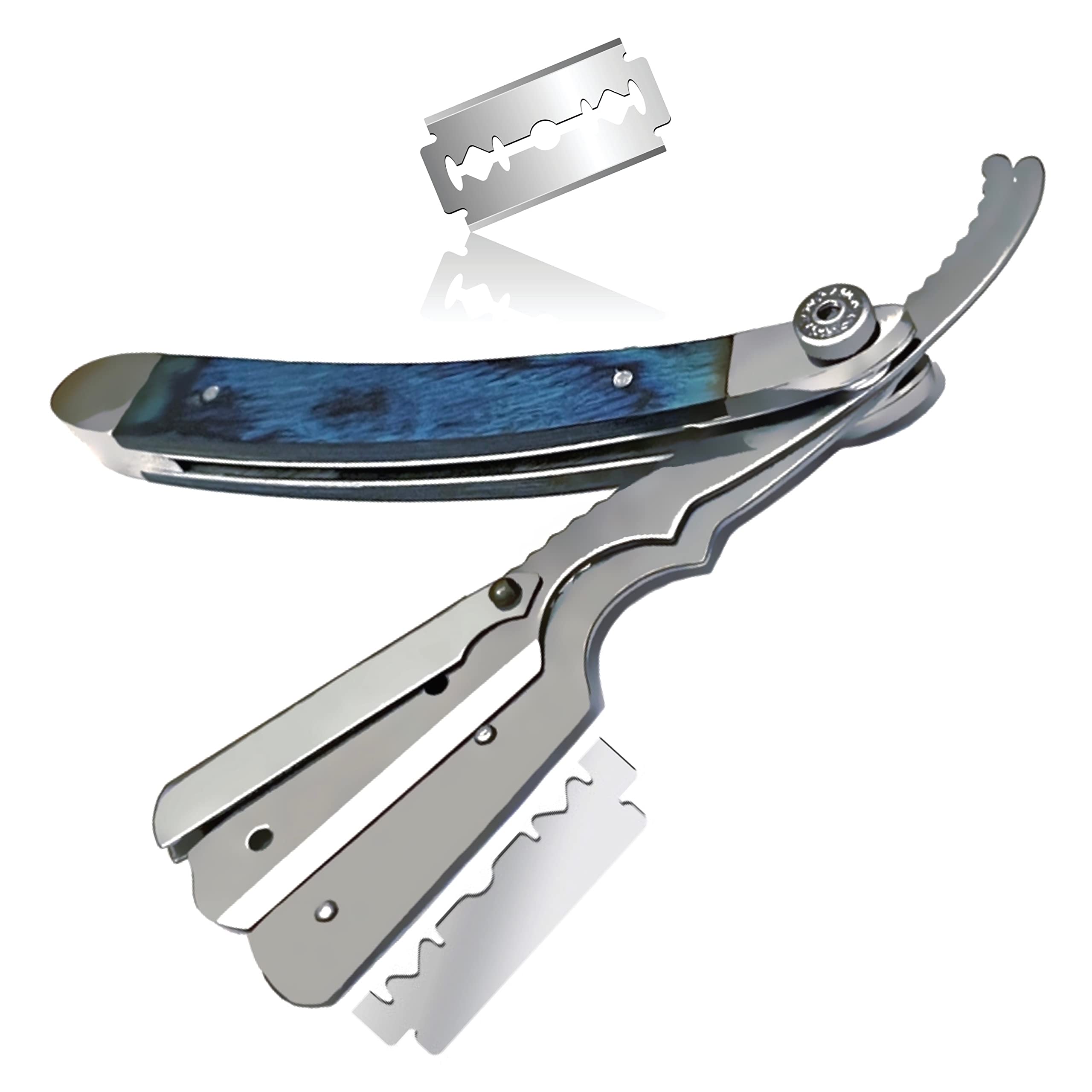 Professional Barber Straight Edge Razor - Antique Wooden & Stainless Steel Design - Precision Crafted for Smooth Shaving - Perfect for Home Grooming & Professional Barbershops