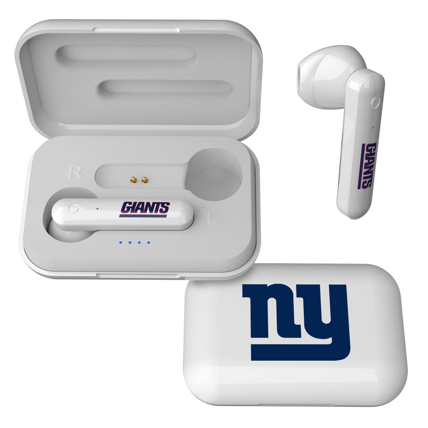 NFL Wireless TWS Earbuds with Team Insignia - Bluetooth 5.0 Noise Cancelling Headphones for Sports, Workouts & Game Day | Compatible with iPhone & Android