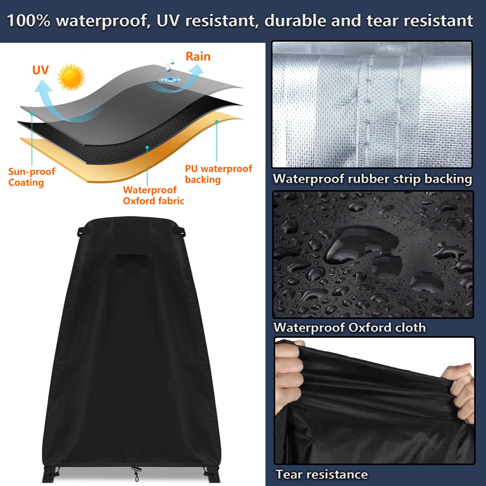 **Waterproof Ninja Grill Cover for Woodfire Outdoor Grill & Smoker - Fits OG701/OG751/OG850/OG951 - Durable Protection for Ninja XSKUNSTAND Outdoors Stand & Smoker Grill XL Accessories - Perfect for Backyard BBQs, Camping & Outdoor Cooking**