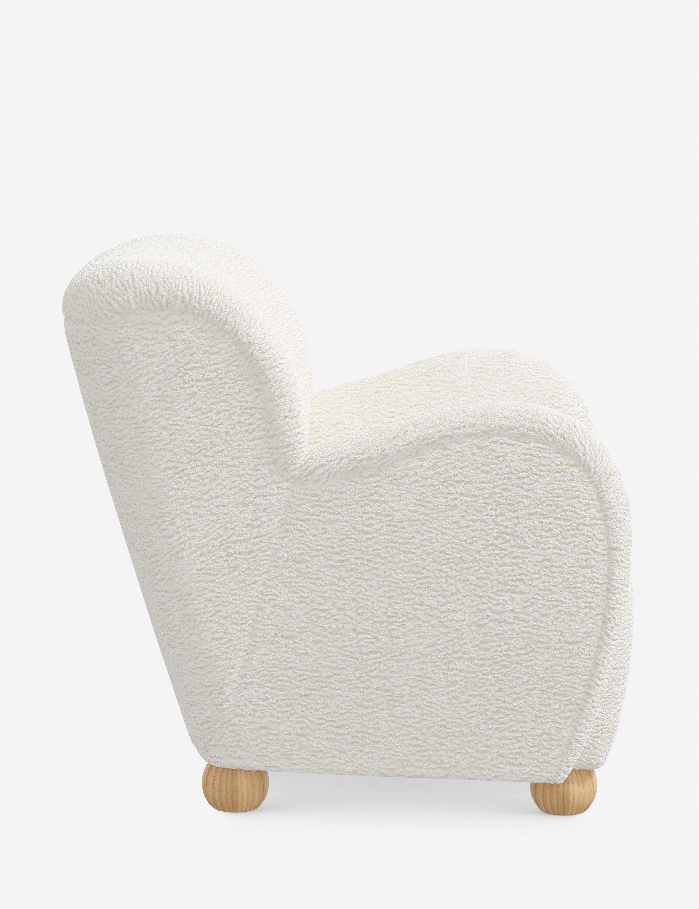 Baird Accent Chair - Modern Upholstered Lounge Chair for Living Room, Bedroom & Office - Stylish Comfortable Reading Chair with Wooden Legs - Perfect for Relaxing, Reading & Decorating Your Home