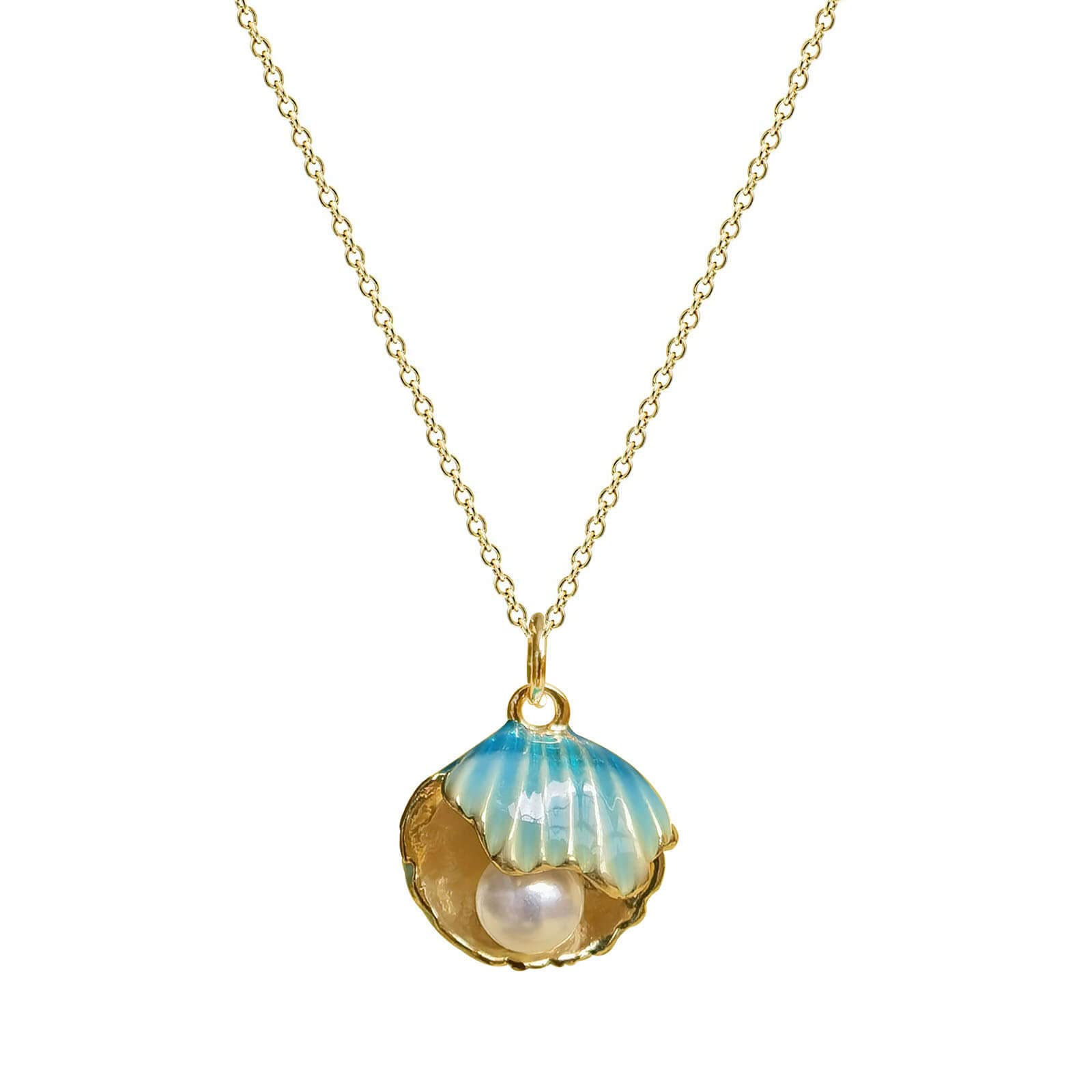 Trendy Seashell Pendant Necklace for Women - Beach Jewelry & Boho Style