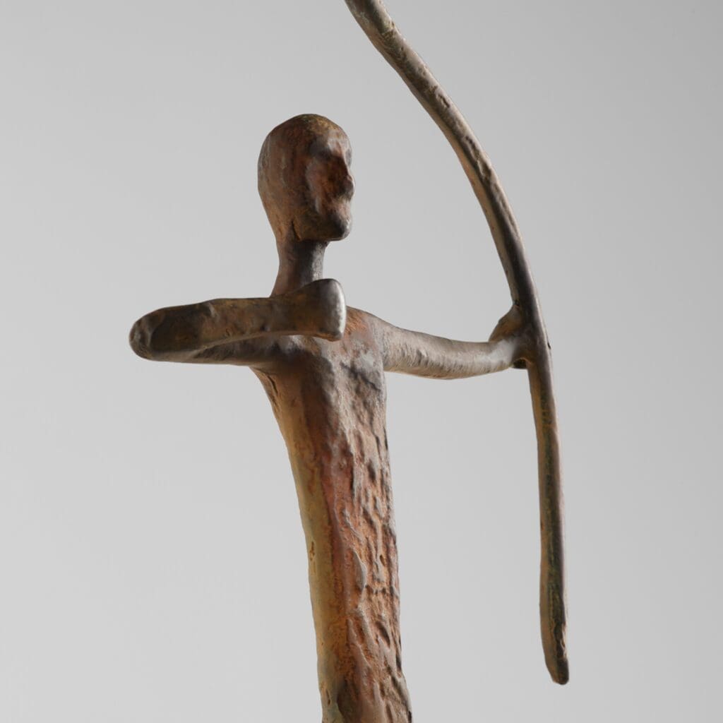 Cyan Design 11672 Maasai Hunter Rustic African Tribal Statue - Handcrafted Wooden Home Decor for Living Room, Bedroom & Office - Unique Safari & Ethnic Theme Gift Idea